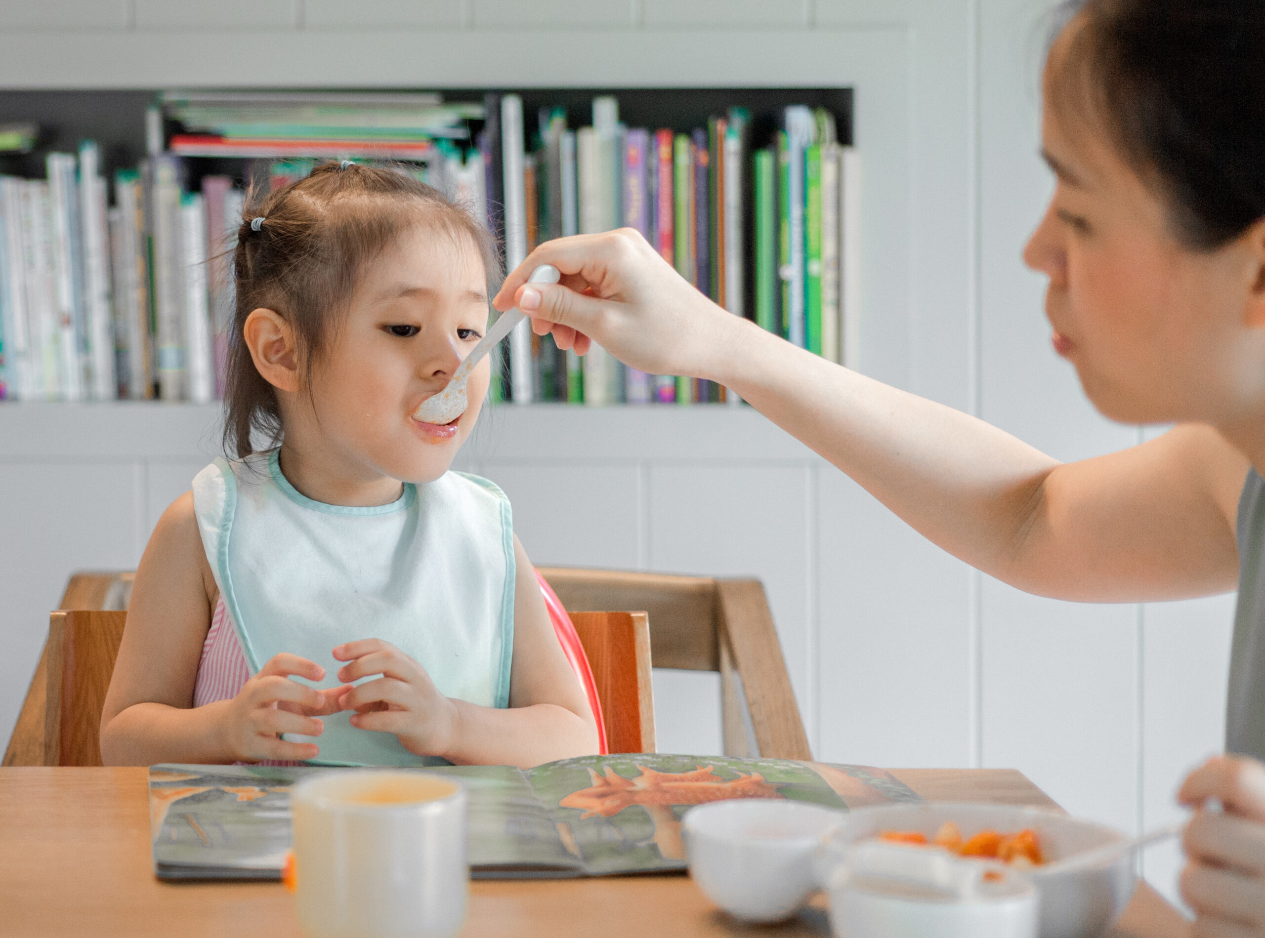 mom feeding child adoption agreements